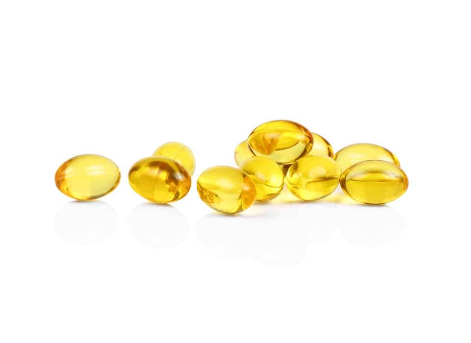 Fish,Oil,Capsules,Isolated,On,White,Background.