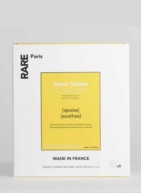 trésor solaire box x 5soothing face mask