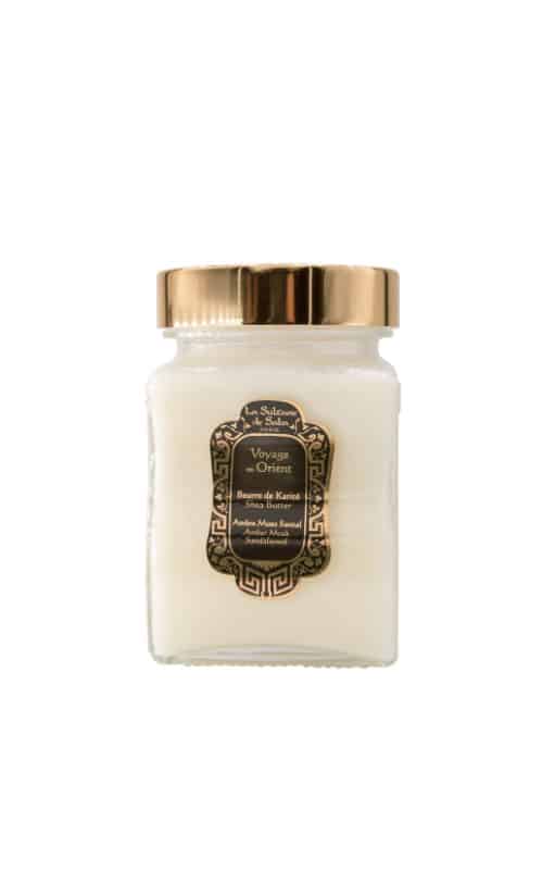 amber musk sandalwood fragrance shea butter 300g
