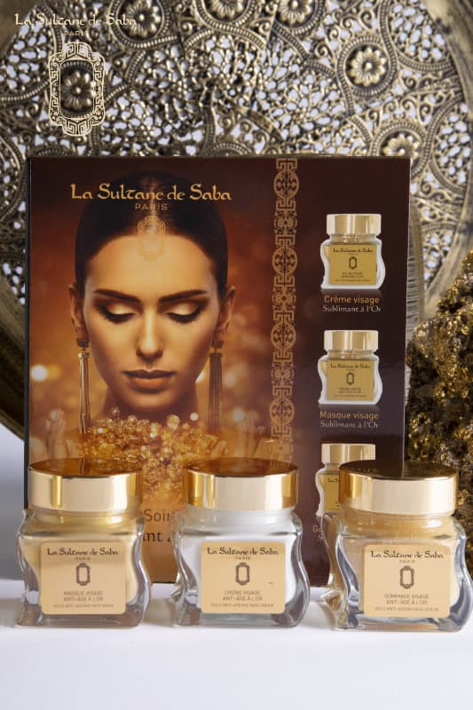 23 carat gold cedarwood & patchouli fragrance sublime gold face care set