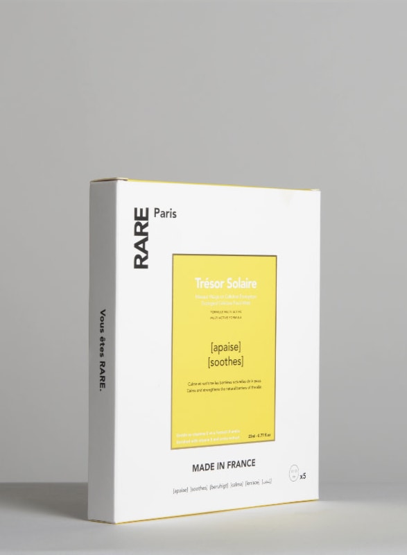 trésor solaire box x 5<br>soothing face mask