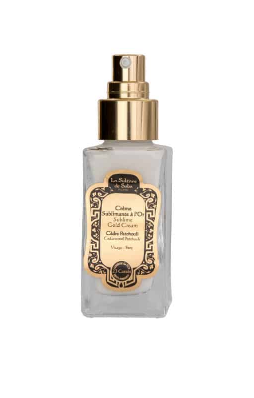 23 carat gold  cedarwood & patchouli fragrancesublime gold face cream 50ml