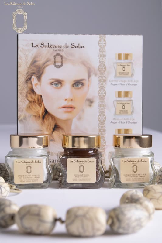 argan & orange blossom fragrance <br> face care set