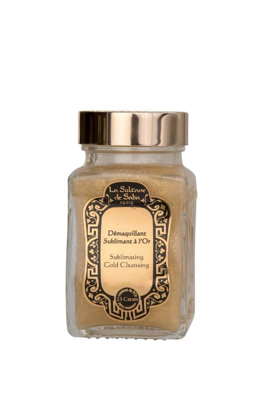 23 carat gold cedarwood & patchouli fragrance  sublime gold cleanser & make up remover 100ml