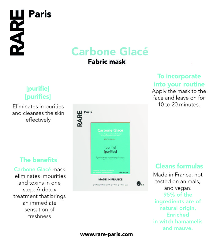 carbone glacé<br>purifying face mask