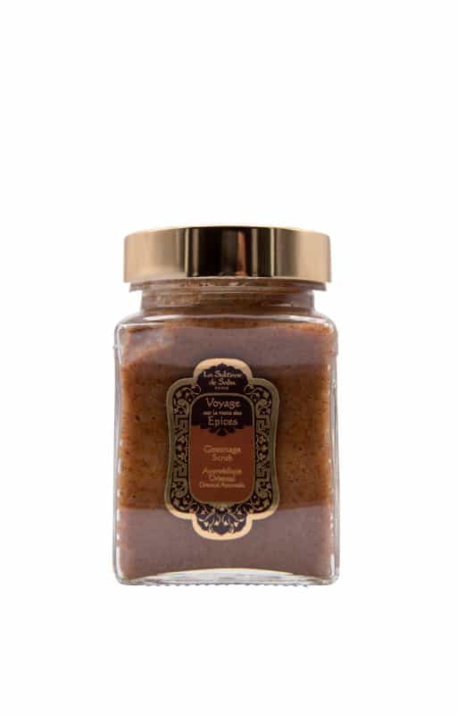 oriental ayurvedic  amber vanilla patchouli fragrance  body scrub 300g