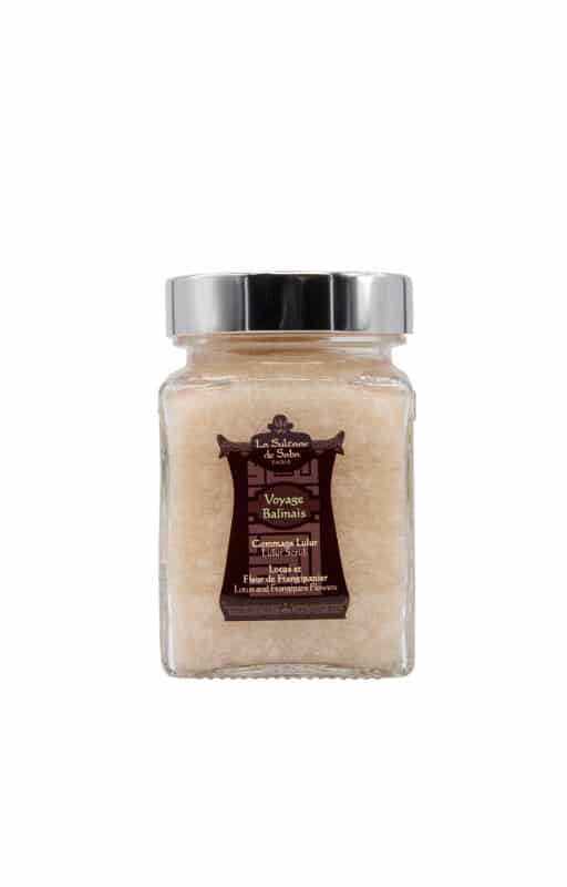 lotus & frangipani flower fragrance lulur body scrub 300g