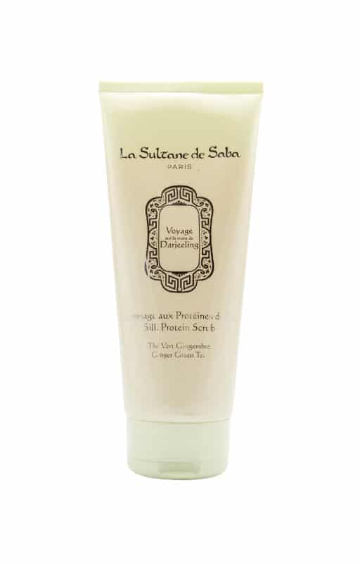 green tea & ginger fragrance silk protein scrub 200ml
