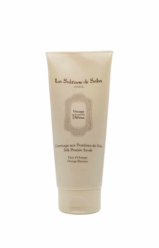 orange blossom fragrance silk protein scrub 200ml