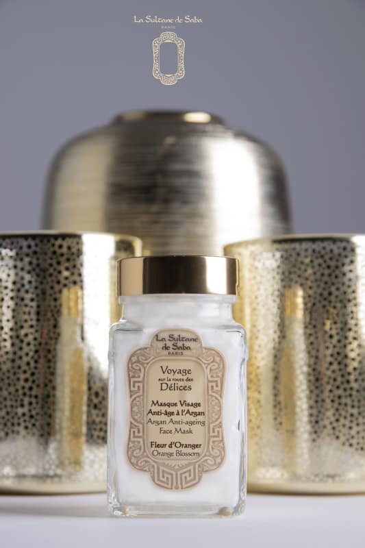 orange blossom fragrance<br>argan anti ageing face mask 100ml