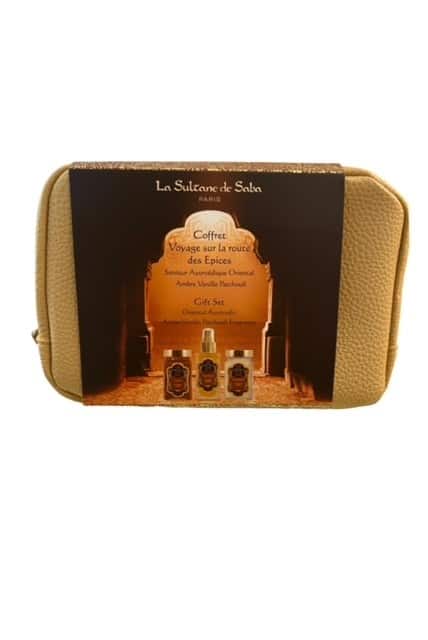 oriental ayurvedic amber vanilla patchouli fragrance body gift set