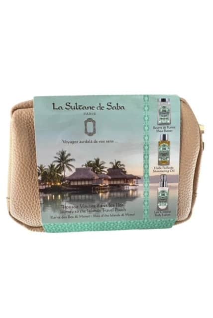 shea of the islands & monoï  travel pouch gift set
