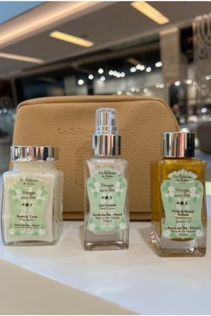 shea of the islands & monoï <br> travel pouch gift set