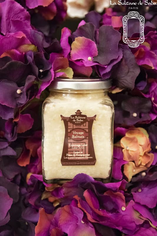 lotus & frangipani flower fragrance<br> lulur body scrub 300g