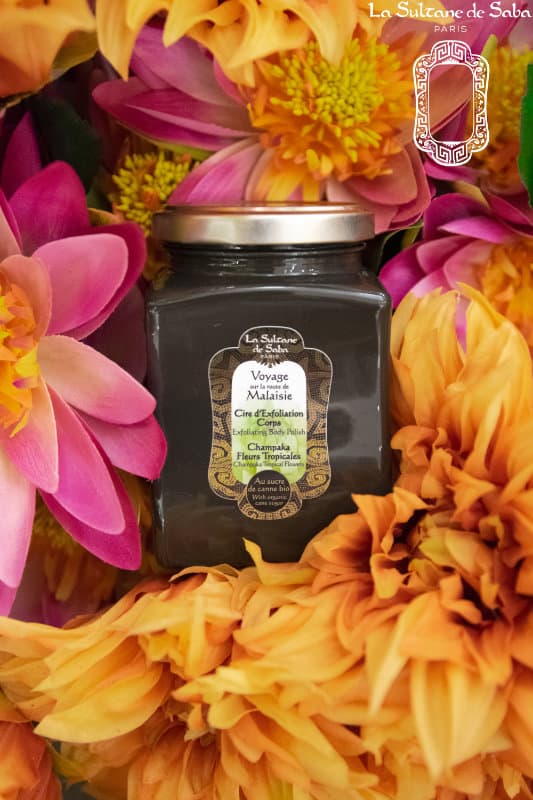jasmine & tropical flowers fragrance <br> body exfoliating polish 300g