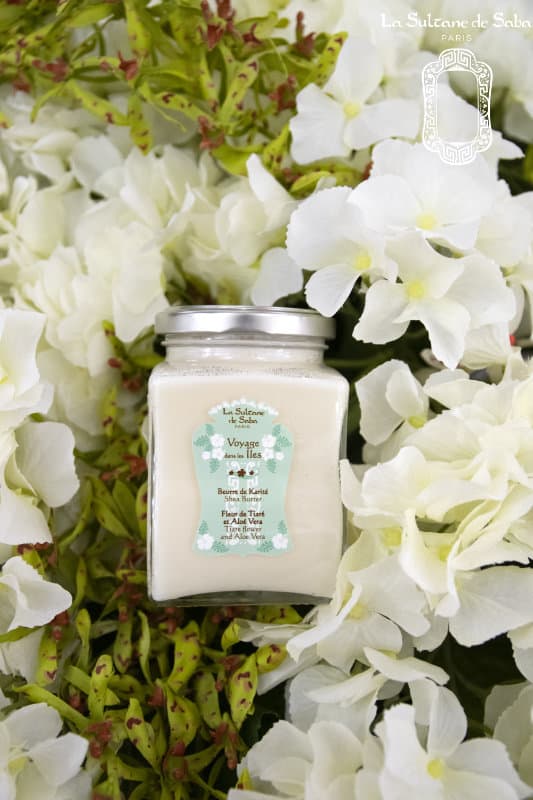 aloe vera & tiare flowers fragrance<br> shea butter 300g