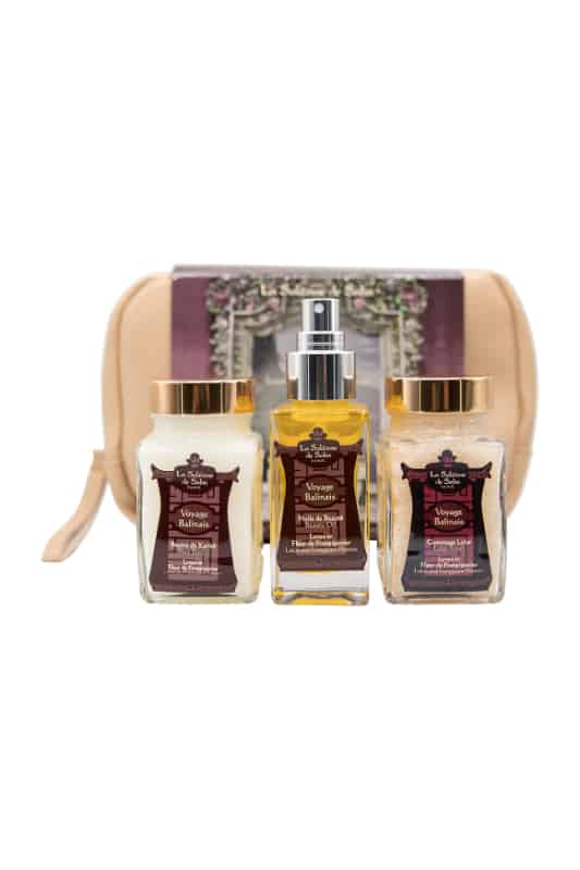 lotus & frangipani flower fragrance body gift carepouch