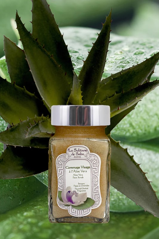 aloe vera <br> fig & orchid fragrance<br>face scrub 100ml