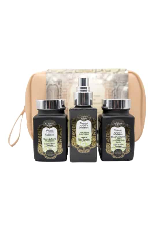jasmine & tropical flowers fragrance body gift set carepouch
